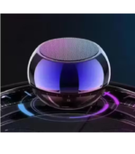 Mini Portable Wireless Bluetooth Speaker with LED Light – Metallic Fin