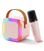 Karaoke Machine for Kids Adults, Mini Portable Blue-Tooth Karaoke Speaker