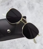 Unisex Silver Metal Square , UV Protected Mc Stan Sunglasses