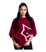LEOTUDE Women's Cotton Oversized Fit T-Shirt
