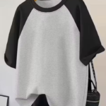 Women Raglan Oversized T-Shirt | Casual Raglan Loose Fit Half Sleeve Round Neck T-Shirt For Girls