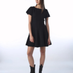 Structured Fit & Flare Mini Dress - Image 2