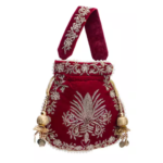 Raas Velvet Silk Zari Embroidered Potli Bag - Image 2