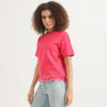 Women Round Neck Printed T-Shirt - Image 2
