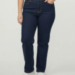 Kraus Kurve Women Blue High-Rise Slim Straight Jeans - Image 2