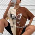 DHOISE TSHIRT FOR BUTTERFLY PATTERN
