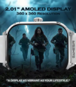 GameSir H9 Grey Smartwatch with Bluetooth, Fitness & Heart Rate Tracking Smartwatch (Grey-1 Strap, Free Size) - Image 2