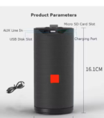 Bluetooth Speaker Model TG-113 (Black Colour) - Image 2