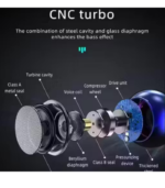 Mini Portable Wireless Bluetooth Speaker with LED Light – Metallic Fin - Image 2