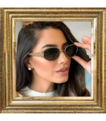New Trending Premium Sunglasses Oval For Eye Protection & Style Metal Frame - Image 2