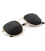 Men Silver Fiber & Plastic Square , UV Protected Iron Man Sunglasses - Image 2