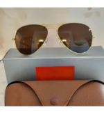 Gold Metal Frame, UV Protection, Iron man Aviator sunglasses - Image 2