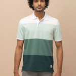 Men's Stripper Cotton Rich Polo Icy Morn