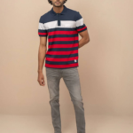 Men's Stripper Cotton Rich Polo Jester Red - Image 2