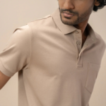 Men's Extra Long Staple Cotton Polo Desert Beige - Image 2