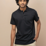 Men's Extra Long Staple Cotton Polo Black