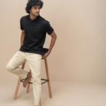 Men's Extra Long Staple Cotton Polo Black - Image 2
