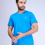 Men's 100% Cotton Crew Neck Blue