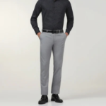 Grey Solid Trouser - Luis