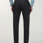 Black Textured Trouser - Bernardo - Image 2