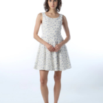 Floral U-Neck Dress - Image 2