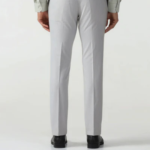 Light Grey Textured Trouser - Chivas - Image 2