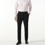 Black Solid Trouser - Black