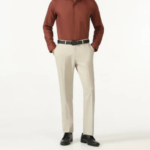 Beige Textured Trouser - Chivas