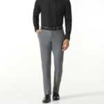 Grey Textured Trouser - Barrel