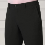 Must Haves Slim Fit B-91 Formal Charcoal Solid Trouser - Travis - Image 2