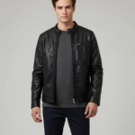 Men Black Solid Regular Fit Polyester Jackets - Image 2