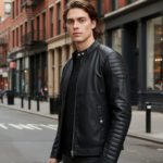 Men Black Solid Regular Fit Polyester Jackets