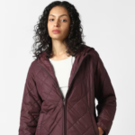 Women Maroon Solid Casual Jacket