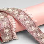 White Smocking, Embroidery Swarovski Crystal And Pearl Belt