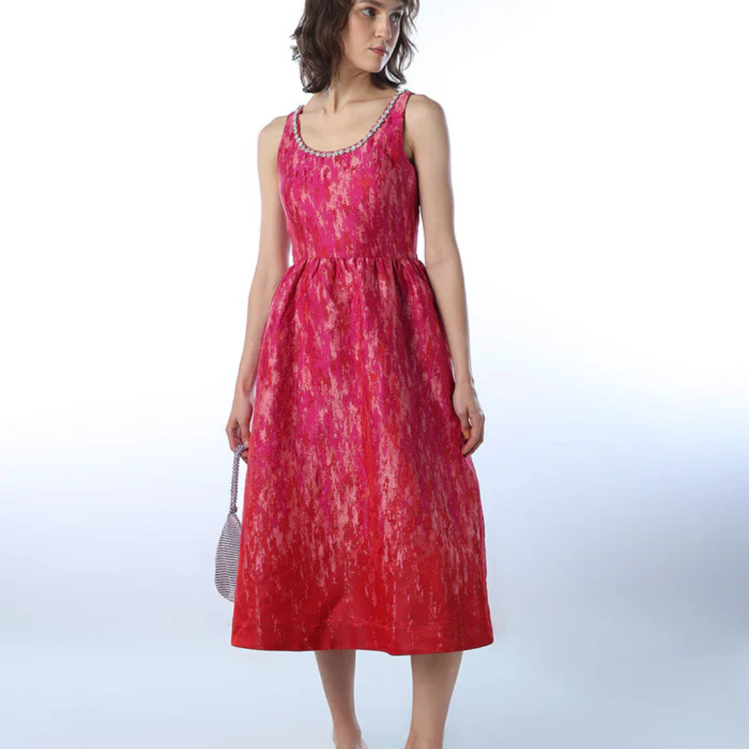 29.png Embellished Ombre Midi Dress - Image 1