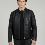 Men Black Solid Regular Fit Polyester Jackets - Image 2