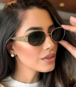 New Trending Premium Sunglasses Oval For Eye Protection & Style Metal Frame - Image 3