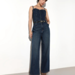 Corset Denim Jumpsuit