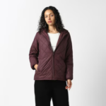 Women Maroon Solid Casual Jacket - Image 2