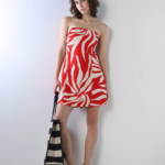 Printed Off-Shoulder Dress