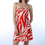 Printed Off-Shoulder Dress - Image 2