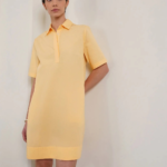 Pure Cotton A-Line Dress – Yellow - Image 2