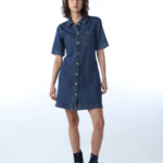 Denim Shirt Dress - Image 2