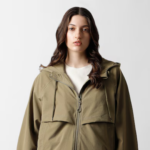 Women Olive Solid Casual Jacket