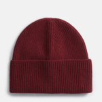 Women Red Solid Beanie Caps