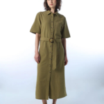 Belted Midi Shirt Dress - Image 2