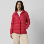Women Red Solid Casual Jacket - Image 2