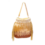 Beaded Ombre Potli Bag with Tassel - Image 2