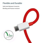 45 Watt 5 A Wall Fast Charging Mobile Charger With Detachable Cable Supports Supervooc, Vooc, Superdart, Dash, Warp Charging Tech (Red, Cable Included) - Image 2