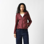 Women Maroon Solid Casual Jacket - Image 2